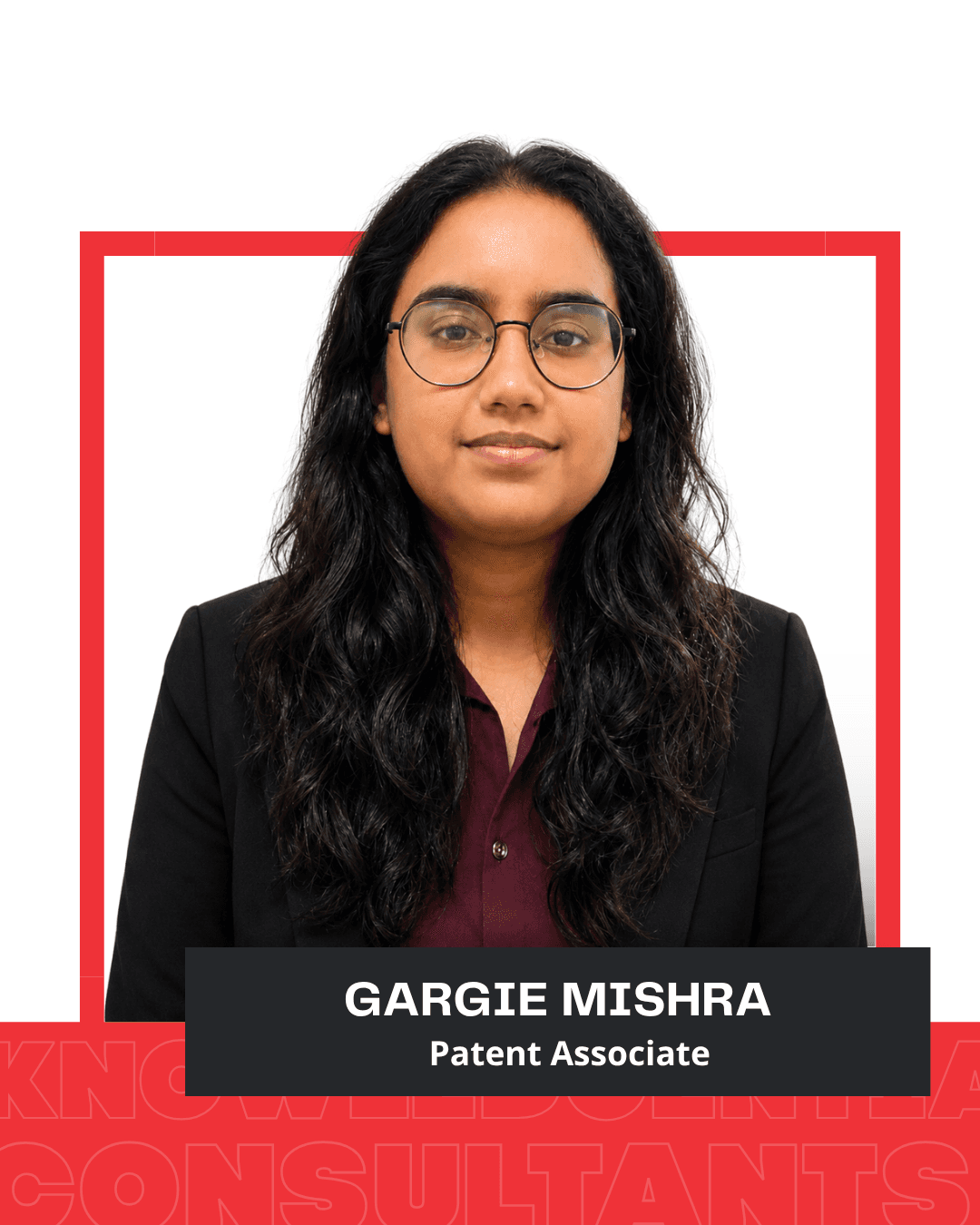Gargie Mishra, Patent Associate